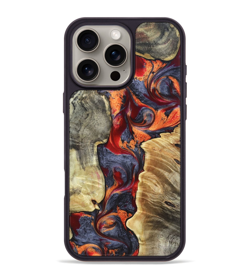 iPhone 16 Pro Max Wood Phone Case - Donn (Red, 820113)