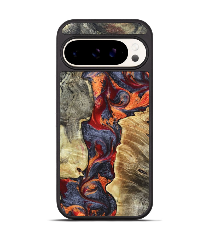 Pixel 9 Wood Phone Case - Donn (Red, 820113)