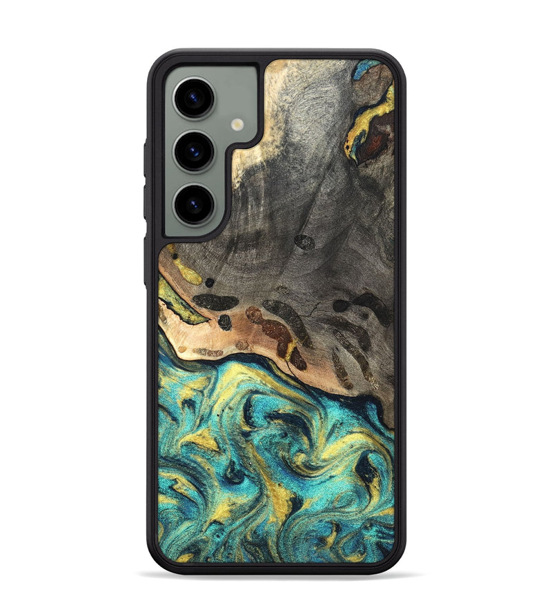 Galaxy S24 Plus Wood Phone Case - Santos (Teal & Gold, 820117)