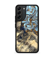 Galaxy S22 Plus Wood Phone Case - Robb (Teal & Gold, 820120)