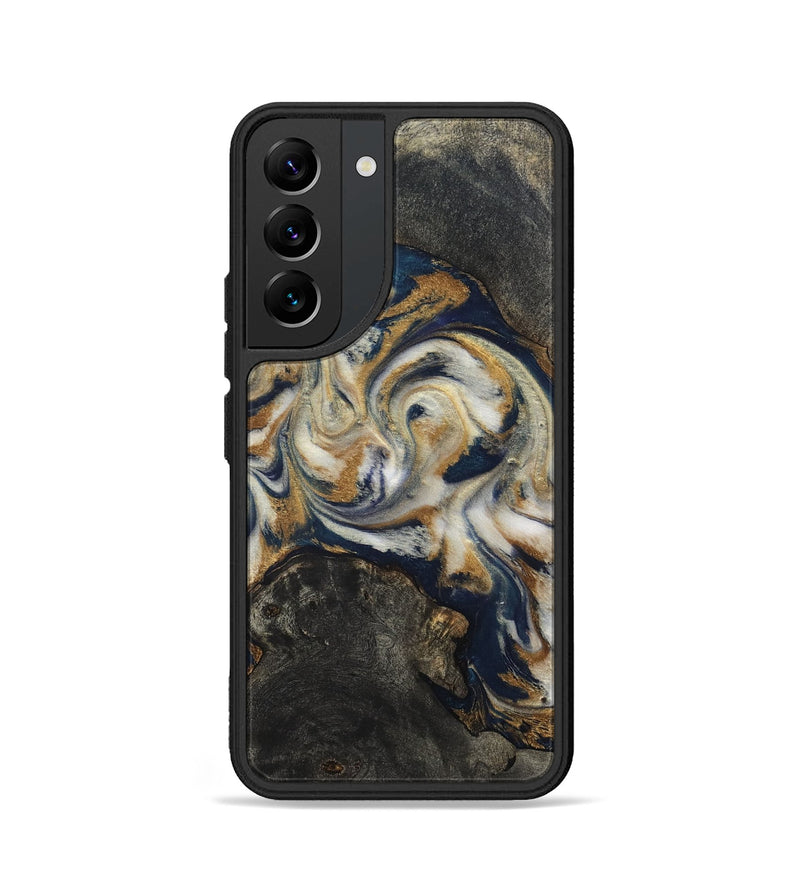 Galaxy S22 Wood Phone Case - Stephen (Teal & Gold, 820121)