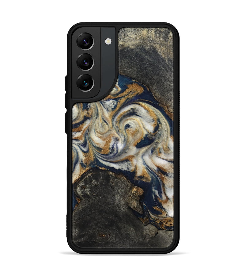 Galaxy S22 Plus Wood Phone Case - Stephen (Teal & Gold, 820121)