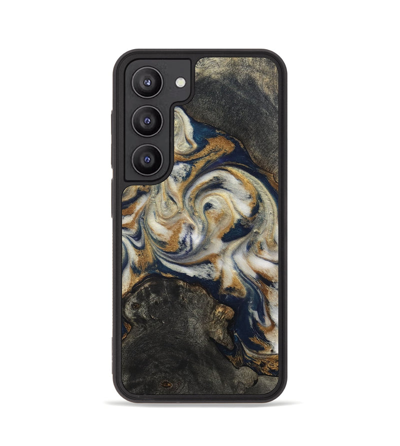 Galaxy S23 Wood Phone Case - Stephen (Teal & Gold, 820121)