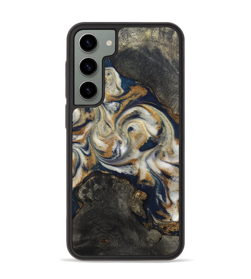 Galaxy S23 Plus Wood Phone Case - Stephen (Teal & Gold, 820121)