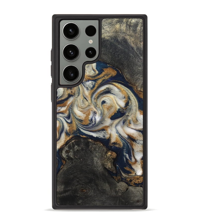 Galaxy S23 Ultra Wood Phone Case - Stephen (Teal & Gold, 820121)