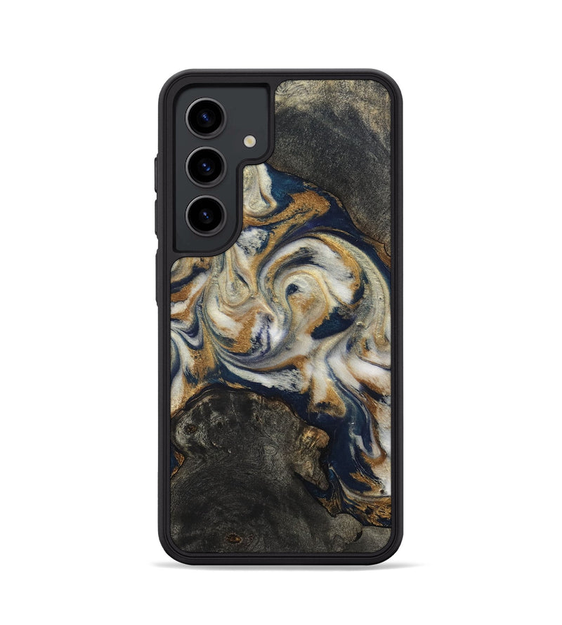 Galaxy S24 Wood Phone Case - Stephen (Teal & Gold, 820121)
