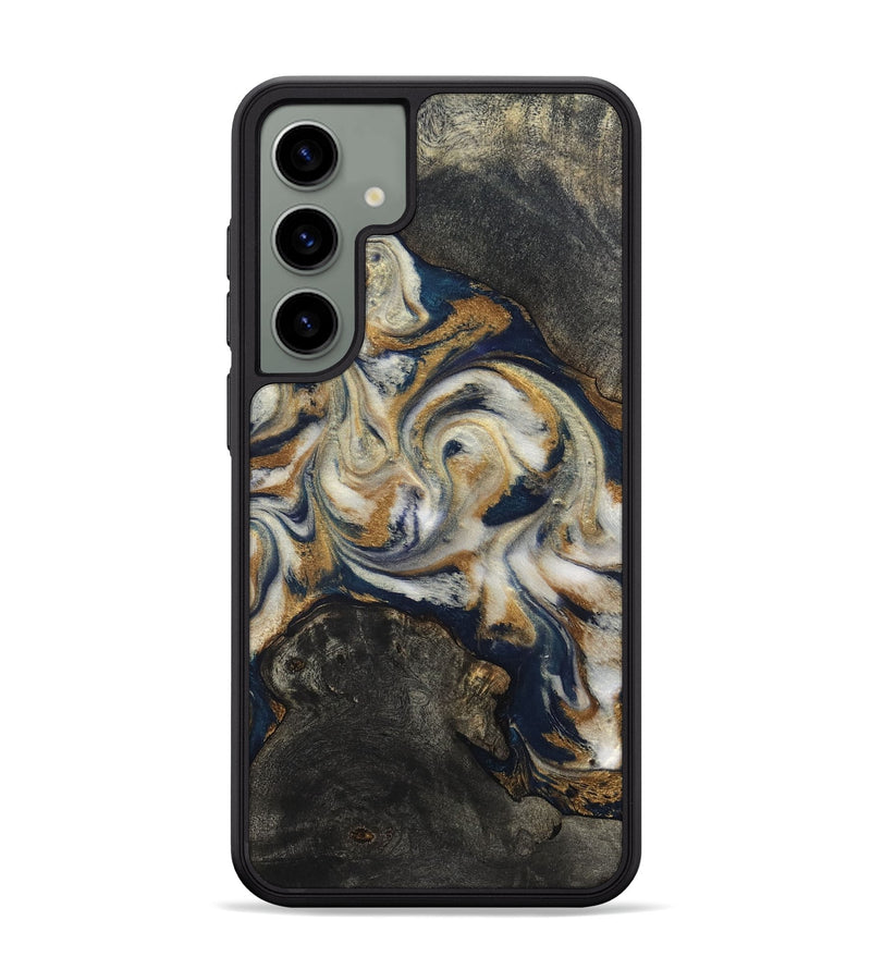 Galaxy S24 Plus Wood Phone Case - Stephen (Teal & Gold, 820121)