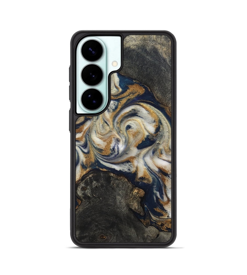 Galaxy S26 Wood Phone Case - Stephen (Teal & Gold, 820121)