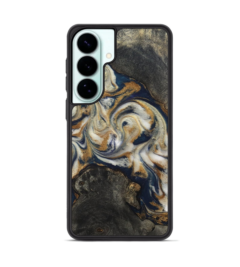 Galaxy S26 Plus Wood Phone Case - Stephen (Teal & Gold, 820121)