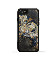 iPhone SE Wood Phone Case - Stephen (Teal & Gold, 820121)