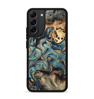 Galaxy S22 Plus Wood Phone Case - Kahlil (Teal & Gold, 820124)