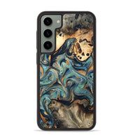 Galaxy S23 Plus Wood Phone Case - Kahlil (Teal & Gold, 820124)