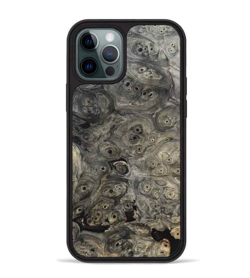 iPhone 12 Pro Max Wood Phone Case - Berkley (Black & White, 820125)