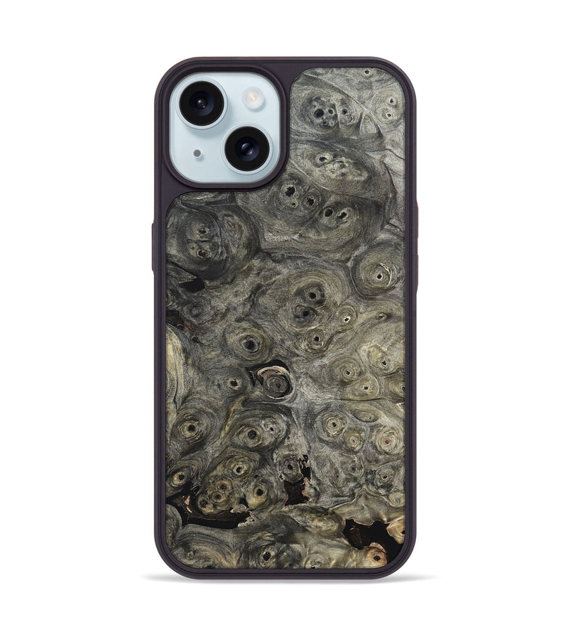 iPhone 15 Wood Phone Case - Berkley (Black & White, 820125)