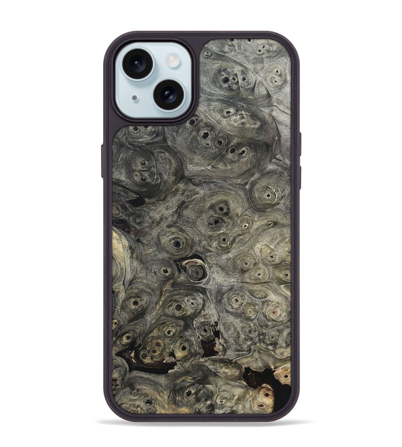 iPhone 15 Plus Wood Phone Case - Berkley (Black & White, 820125)