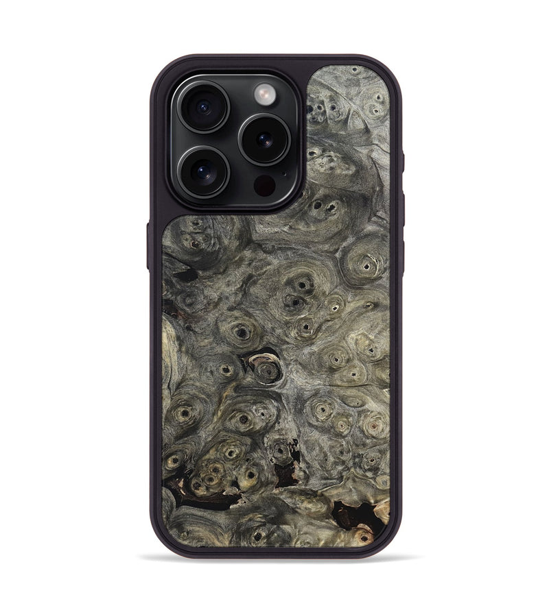 iPhone 15 Pro Wood Phone Case - Berkley (Black & White, 820125)