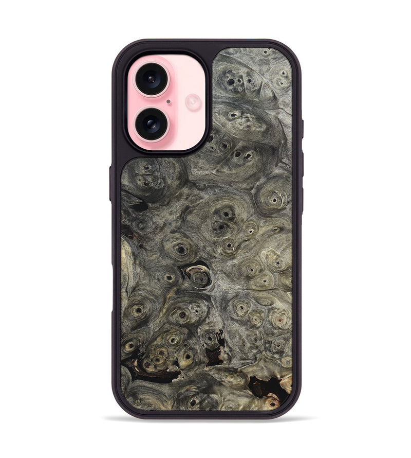 iPhone 16 Wood Phone Case - Berkley (Black & White, 820125)
