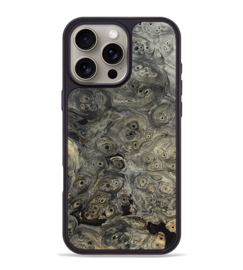iPhone 16 Pro Max Wood Phone Case - Berkley (Black & White, 820125)
