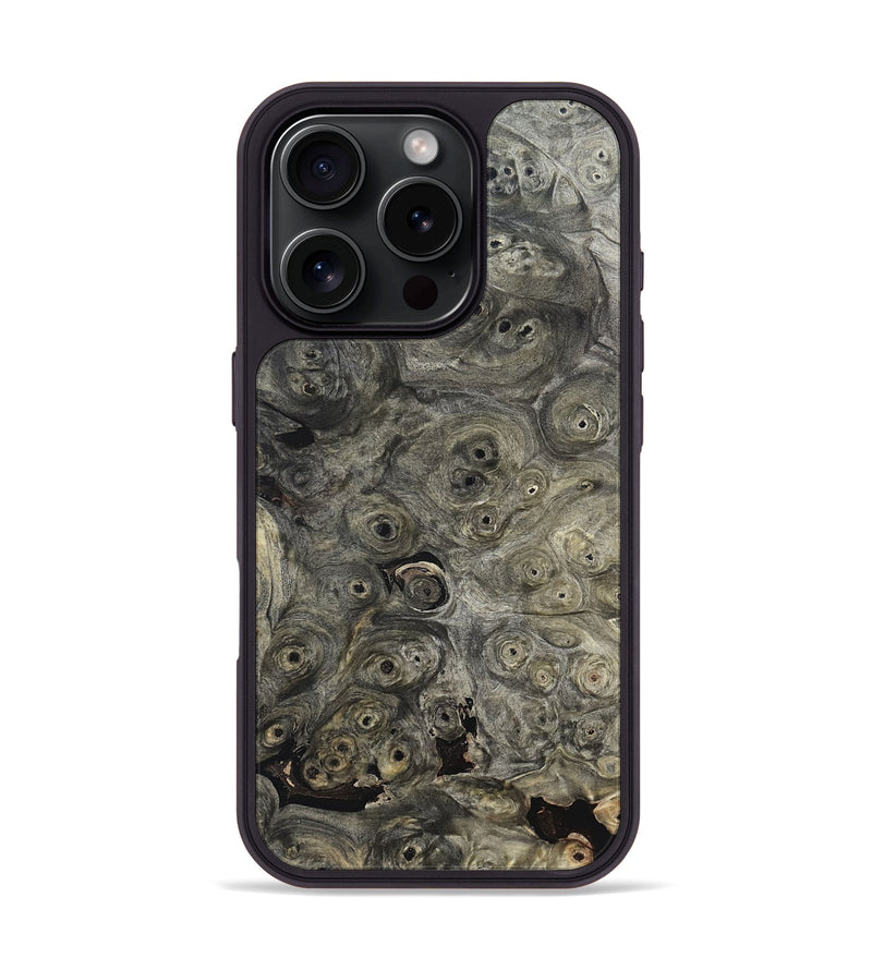 iPhone 16 Pro Wood Phone Case - Berkley (Black & White, 820125)