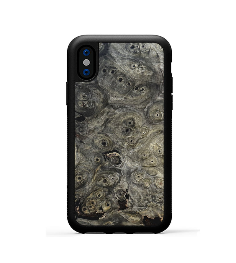 iPhone Xs Wood Phone Case - Berkley (Black & White, 820125)