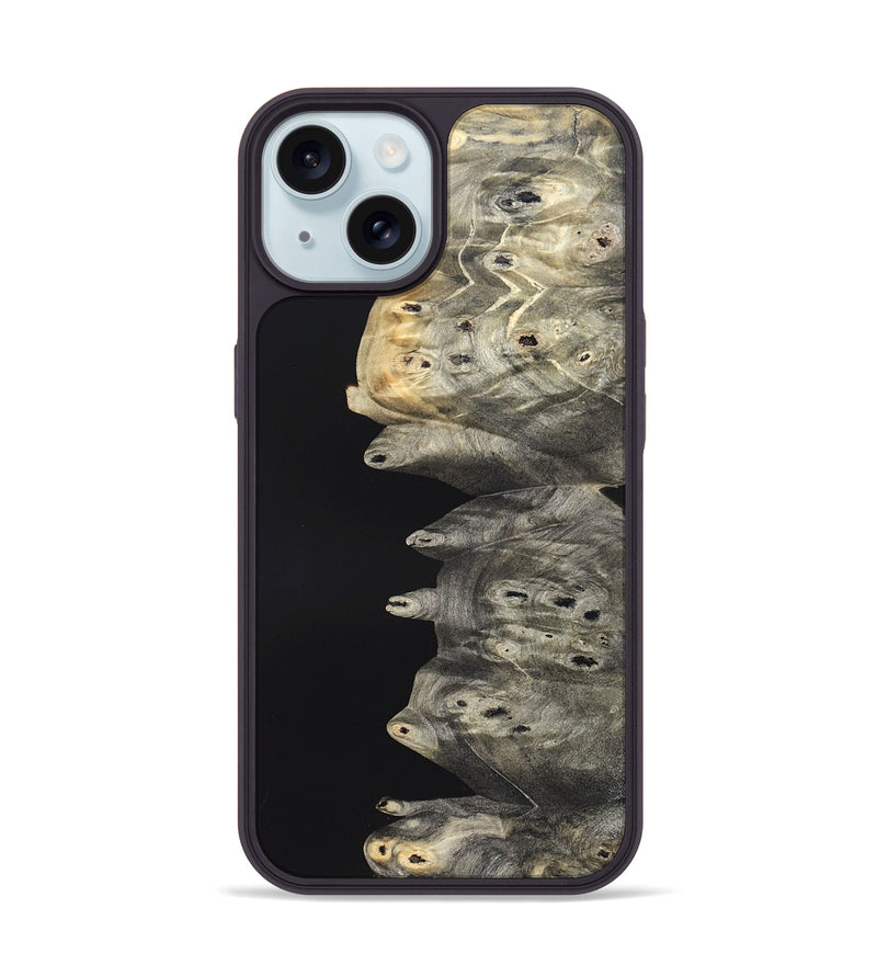 iPhone 15 Wood Phone Case - Luis (Wood Burl, 820126)
