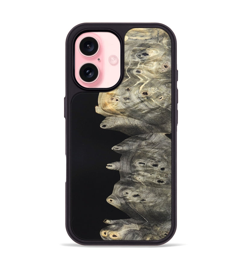 iPhone 16 Wood Phone Case - Luis (Wood Burl, 820126)