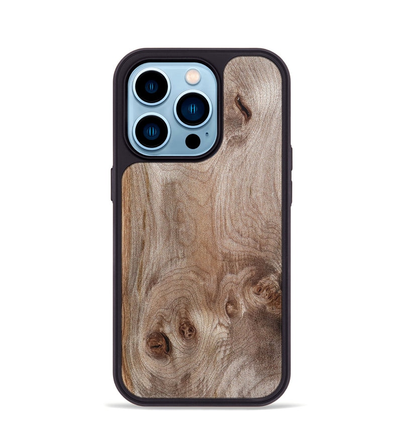 iPhone 14 Pro Wood Phone Case - Ursula (Wood Burl, 820127)