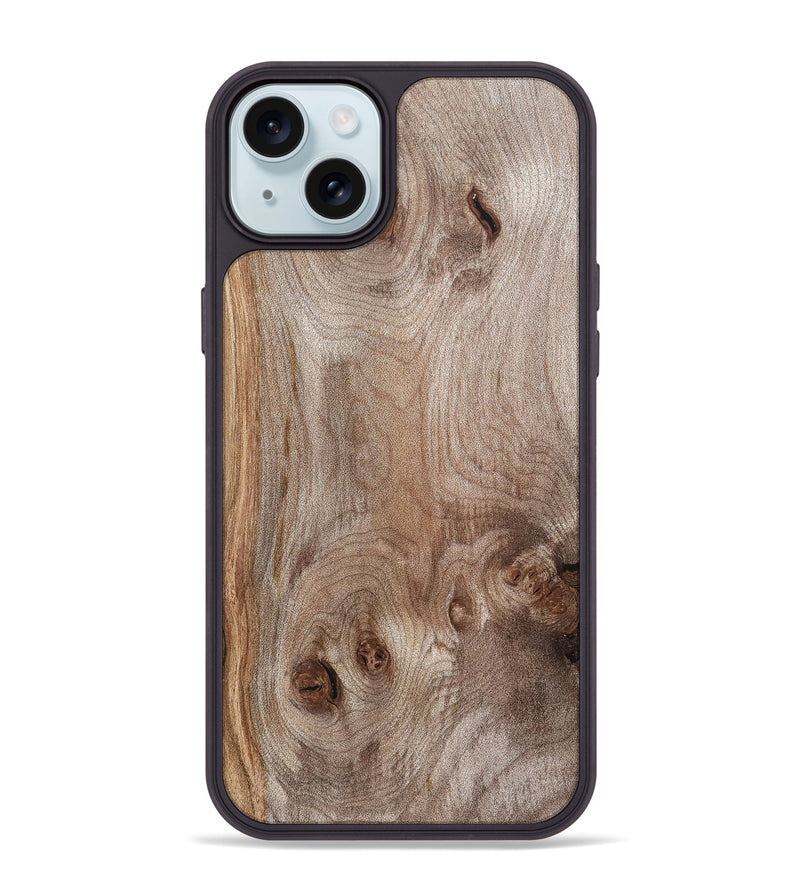 iPhone 15 Plus Wood Phone Case - Ursula (Wood Burl, 820127)