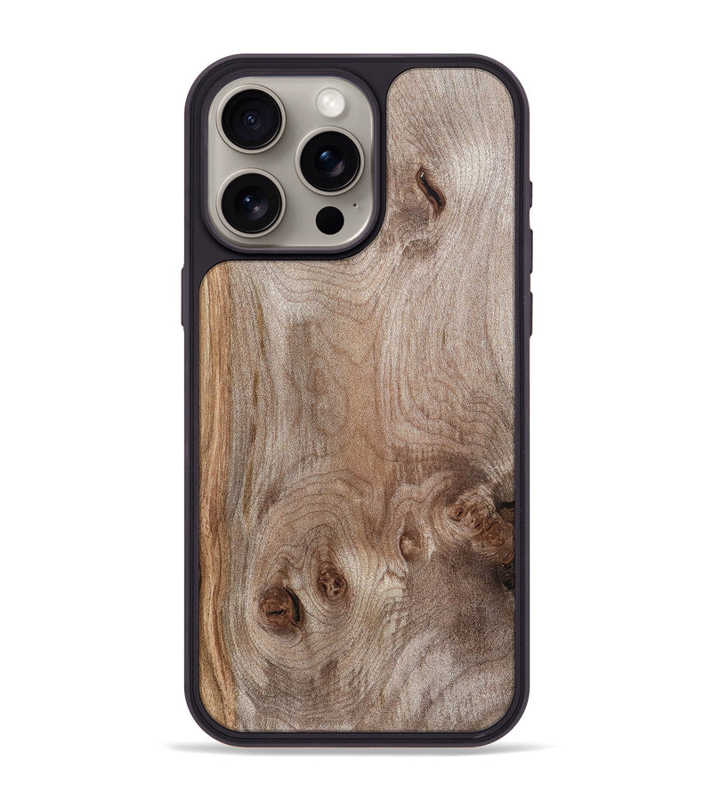 iPhone 15 Pro Max Wood Phone Case - Ursula (Wood Burl, 820127)