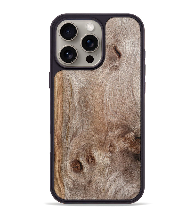 iPhone 16 Pro Max Wood Phone Case - Ursula (Wood Burl, 820127)