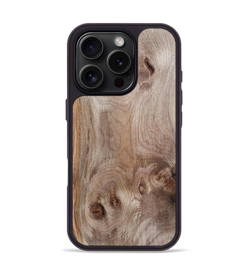 iPhone 16 Pro Wood Phone Case - Ursula (Wood Burl, 820127)
