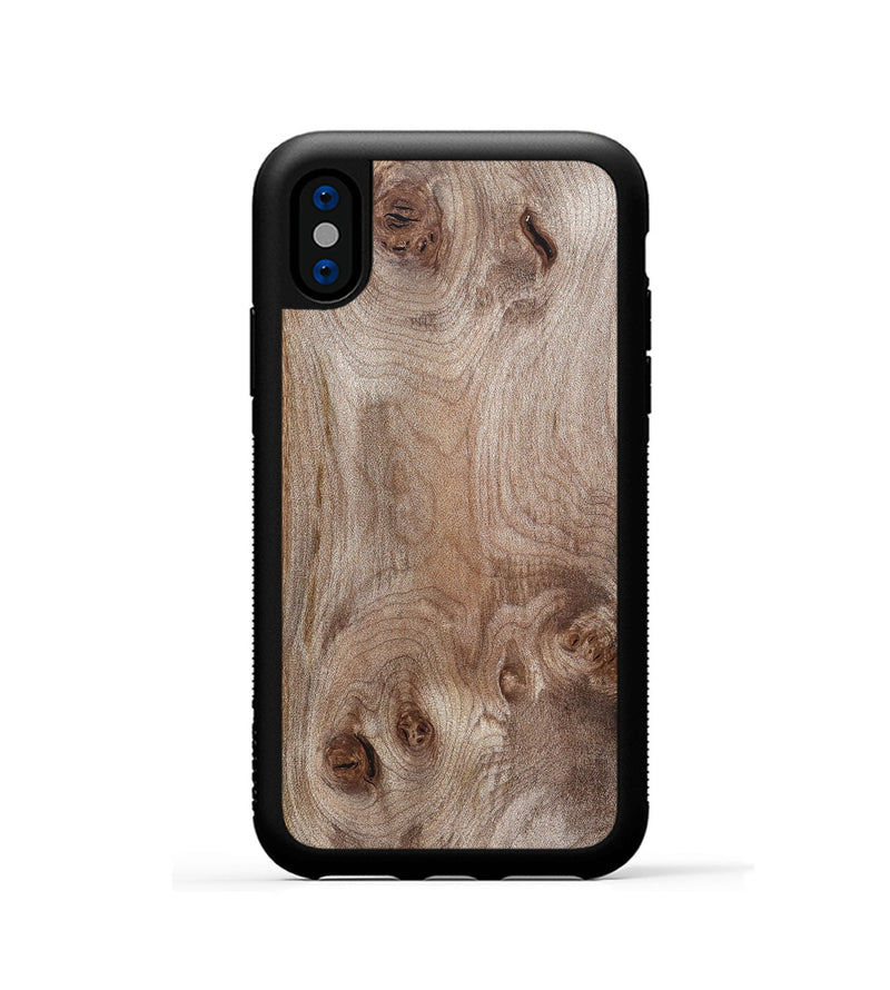 iPhone Xs Wood Phone Case - Ursula (Wood Burl, 820127)