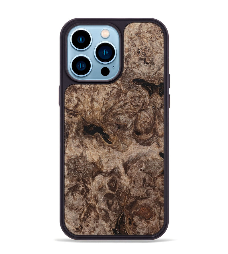 iPhone 14 Pro Max Wood Phone Case - Eithan (Wood Burl, 820129)