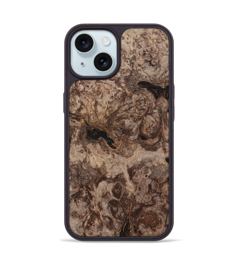 iPhone 15 Wood Phone Case - Eithan (Wood Burl, 820129)