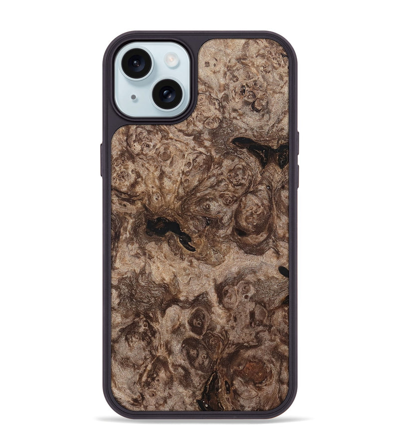 iPhone 15 Plus Wood Phone Case - Eithan (Wood Burl, 820129)