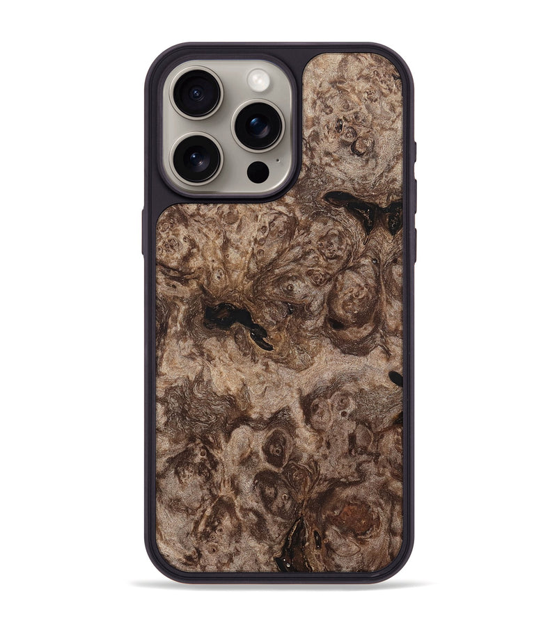 iPhone 15 Pro Max Wood Phone Case - Eithan (Wood Burl, 820129)