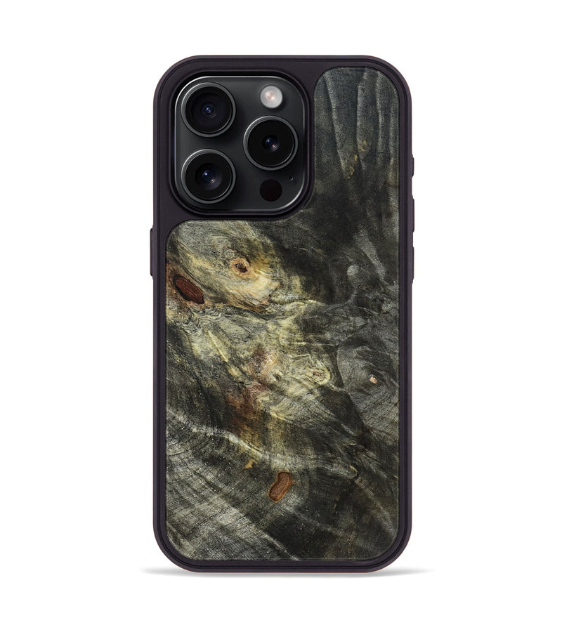 iPhone 15 Pro Wood Phone Case - Kirsten (Wood Burl, 820130)