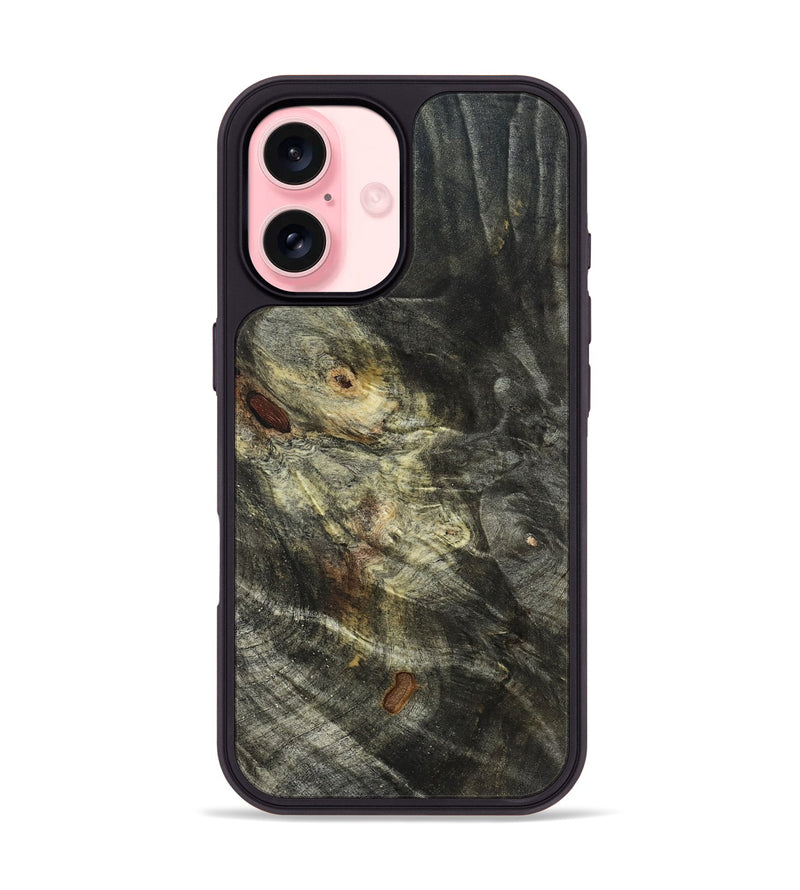 iPhone 16 Wood Phone Case - Kirsten (Wood Burl, 820130)
