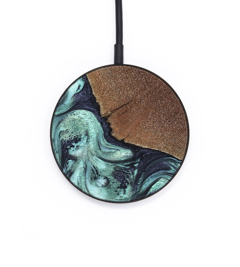 Circle Wood Wireless Charger - Glenda (Green, 820134)