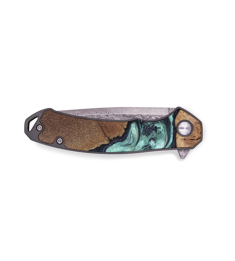 EDC Wood Pocket Knife - Glenda (Green, 820134)