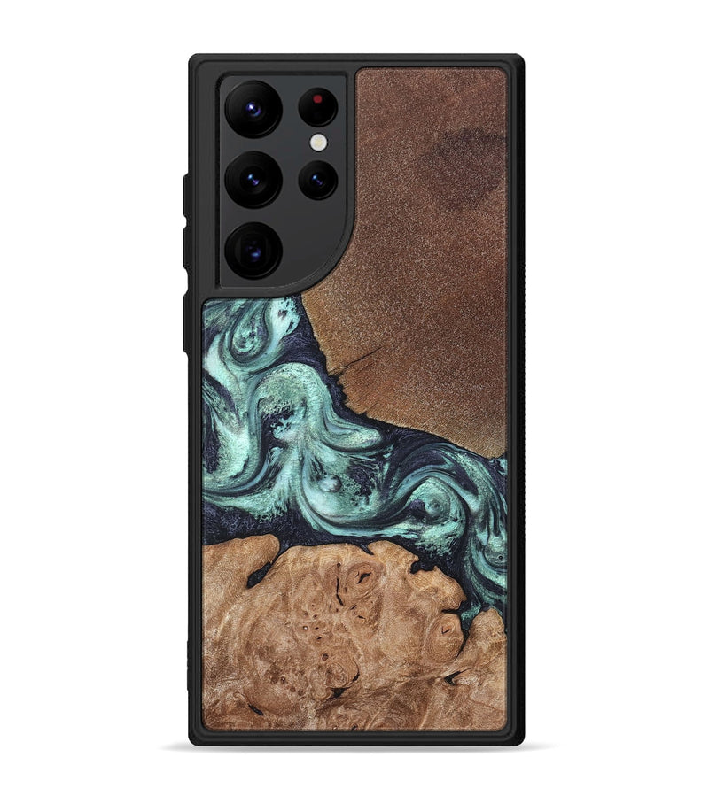 Galaxy S22 Ultra Wood Phone Case - Glenda (Green, 820134)