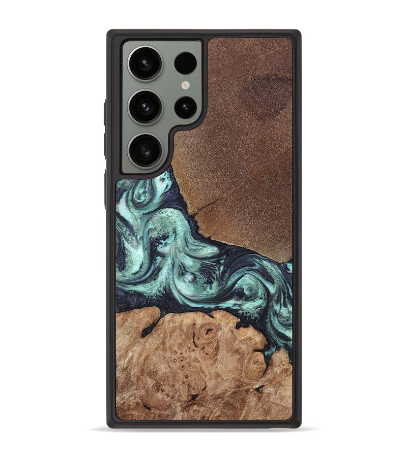 Galaxy S23 Ultra Wood Phone Case - Glenda (Green, 820134)