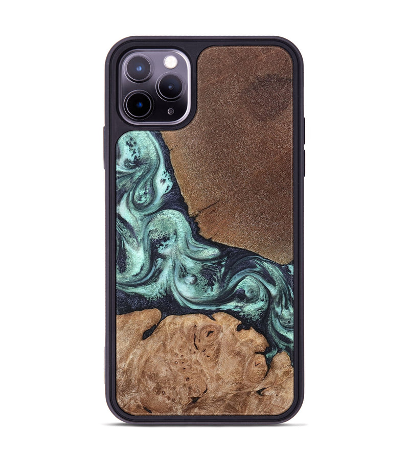 iPhone 11 Pro Max Wood Phone Case - Glenda (Green, 820134)