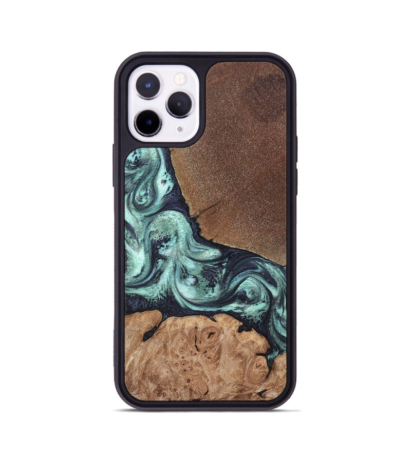 iPhone 11 Pro Wood Phone Case - Glenda (Green, 820134)
