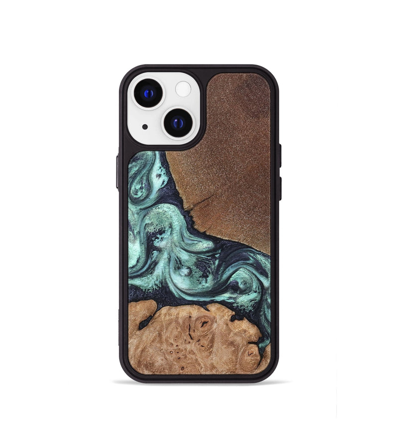 iPhone 13 mini Wood Phone Case - Glenda (Green, 820134)