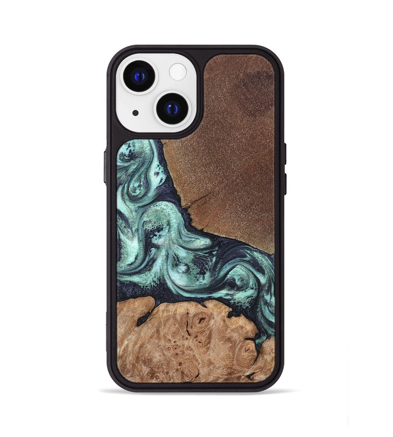 iPhone 13 Wood Phone Case - Glenda (Green, 820134)