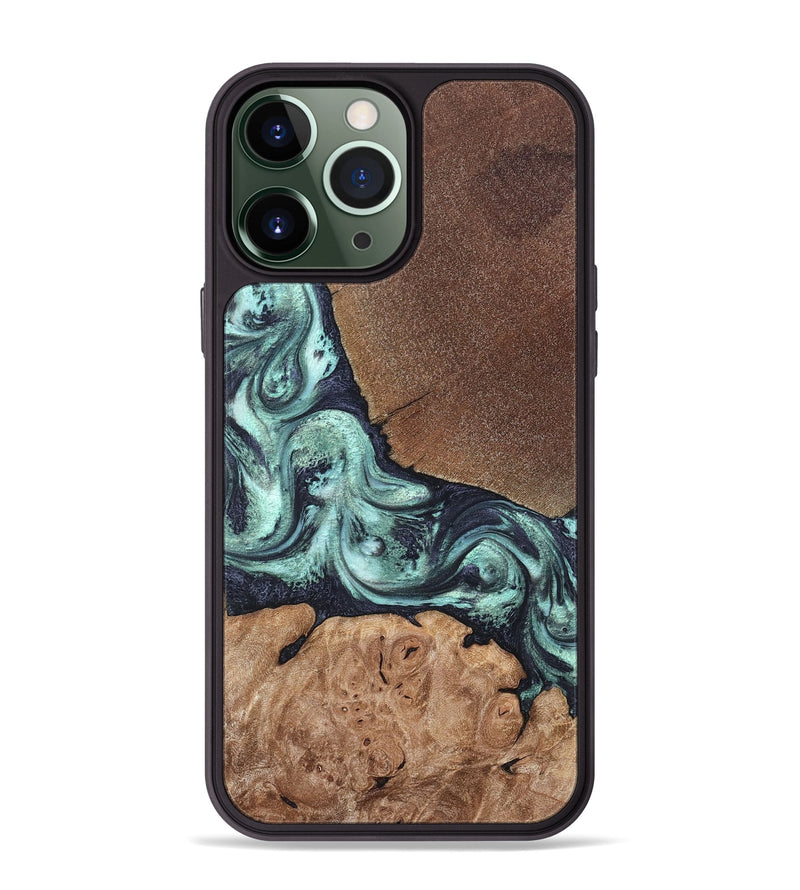 iPhone 13 Pro Max Wood Phone Case - Glenda (Green, 820134)