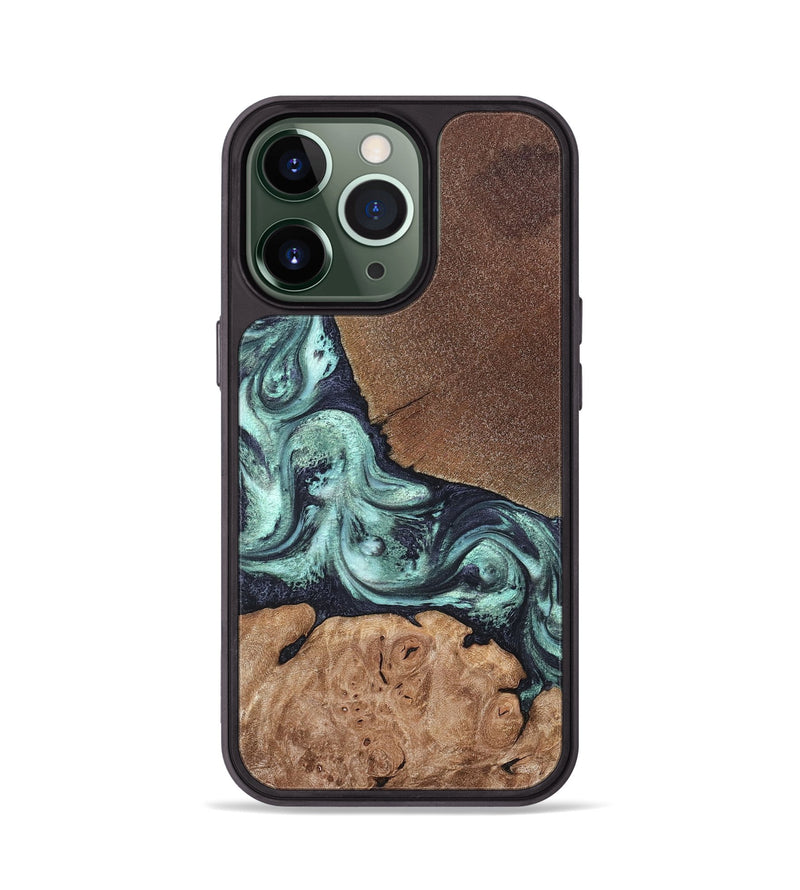 iPhone 13 Pro Wood Phone Case - Glenda (Green, 820134)