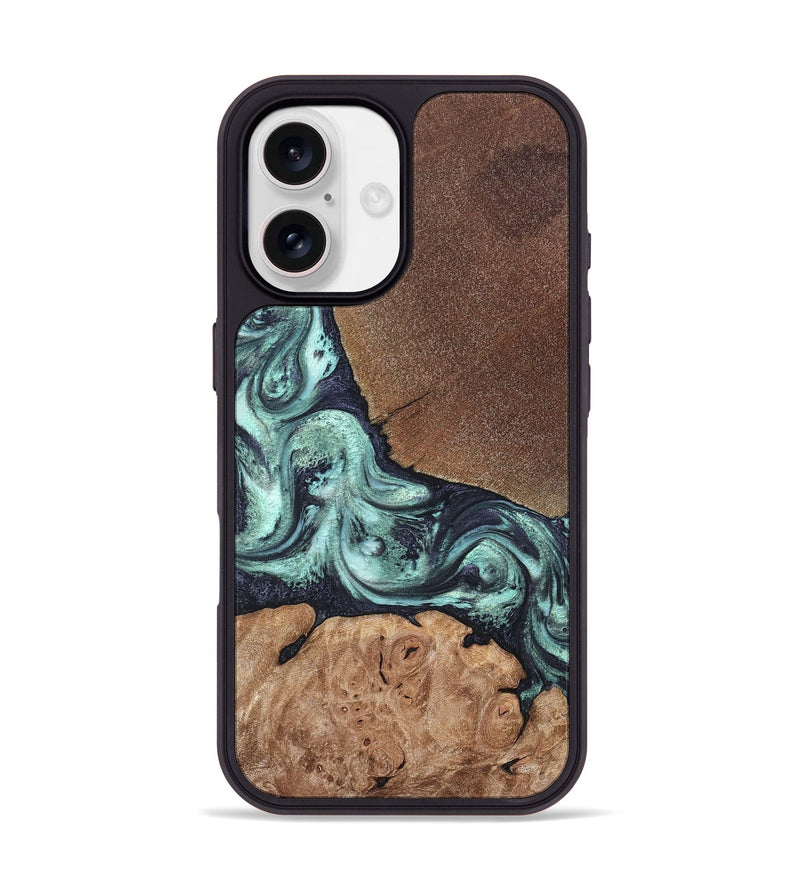 iPhone 17 Wood Phone Case - Glenda (Green, 820134)