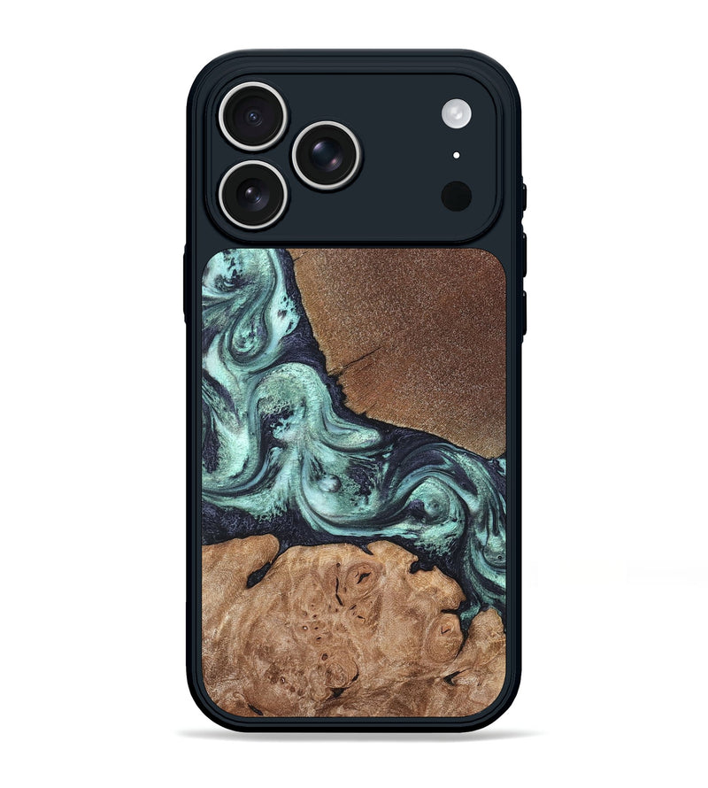 iPhone 17 Pro Max Wood Phone Case - Glenda (Green, 820134)